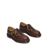 马丁(马汀博士 Dr.Martens)T-Bar Shoe英伦男女春夏舒适百搭T字皮鞋玛丽珍鞋 棕色 38