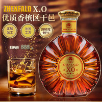 禛富 ZHENFALD 40°法国进口XO白兰地XO 700mL 礼盒装 700mL 1瓶