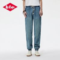 百亿补贴：Lee Cooper 2025春季男士束脚牛仔裤新款休闲潮宽松流哈伦长裤子