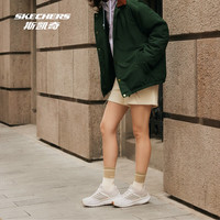 斯凯奇（Skechers）暮光鞋丨缓震跑步鞋男女款高回弹综训鞋体考轻质缓震运动鞋 白色/灰褐色/WTP 39