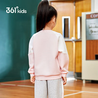 361°童装 儿童卫衣2025春女小童萌趣卡通网球套头卫衣 粉110 荷花粉