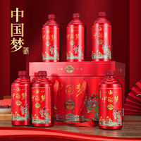 仿皮箱中国梦浓香型白酒 500ml*6瓶 52度