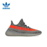 adidas 阿迪达斯 三叶草Yeezy350女鞋灰橙椰子休闲鞋礼物GW1229