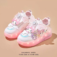 女童暴走鞋2025秋冬儿童双轮闪灯滑轮鞋女孩公主运动溜冰鞋潮 YY-6618卡其色 30