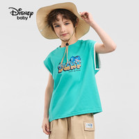 迪士尼童装儿童t恤男童短袖t恤夏季女孩休闲打底衫宝宝时尚半袖上衣 环保绿【男】 110 cm