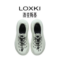 LOXKI/洛克斯基 Alpha洞洞鞋男夏户外沙滩运动凉鞋【明星同款】 浅月灰 43