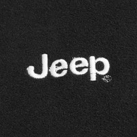 JEEP吉普春季男士卫衣休闲舒适圆领简约打底衫长袖T恤男 黑色 L 