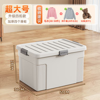 锦绣百年 收纳箱 加大号 51*36*28cm 白色