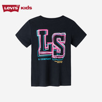 Levi's 李维斯童装男女童凉感短袖T恤夏季儿童休闲短T上衣潮 黑美人 160 /76 【身高152-158cm】 160/76