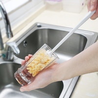 妙洁(MIAOJIE)银离子抗菌加长柄杯刷子家用厨房茶杯水杯奶瓶无死角洗清洁 三支装