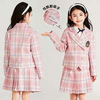 PawinPaw卡通小熊童装春款女童儿童外套可拆卸领子学院风 粉红色/25 140 cm