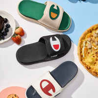 Champion冠军拖鞋2024夏季男拼接撞色沙滩半拖Slide 1919潮流 浅卡 40