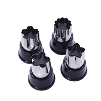 下村工业 Shimomura 下村 36614 蔬菜压花切花模具 蓝色 花朵形状 钢铁材质