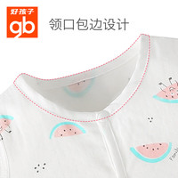 好孩子（gb）婴儿衣服冬季新生儿连体衣儿童外出服婴幼儿爬服宝宝套装连身衣 短袖对襟连身衣2 均码 66码