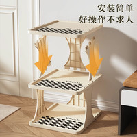 太力鞋架可折叠简易安装家用入户夹缝小型租房宿舍鞋柜多层省空间 3层-棋盘格