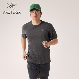 ARC'TERYX 始祖鸟 CORMAC CREW SS 舒适 男子 速干短袖T恤 Black Heather/黑灰色 L