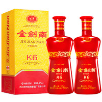 88VIP：剑南春 金剑南K6 52%vol 浓香型白酒 500ml*2瓶