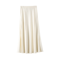 晚白【断码直降】春款时尚简约半裙休闲气质纯色百搭通勤半身裙