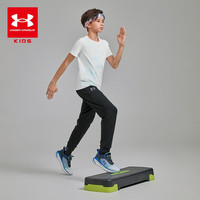安德玛(Under Armour)儿童短T恤男女童舒适休闲生活百搭短袖T恤童装短袖上衣252320122 白色 140