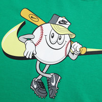 NIKE 耐克童装短袖T恤男女童卡通图案儿童舒适柔软短袖上衣 深薄荷 110 /56 【身高104-110cm】