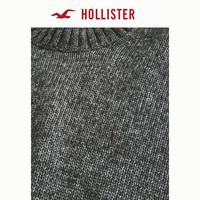 HOLLISTER25春季美式宽松舒适圆领套头针织衫男装KI320-5004 黑色 XL (180/116A)