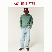 HOLLISTER25春季美式宽松舒适圆领套头针织衫男装KI320-5004 绿色 XS (170/84A)