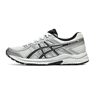 ASICS 亚瑟士 女鞋舒适透气跑鞋GEL-CONTEND 4缓震回弹运动鞋1012B732-103 白色/银色 38