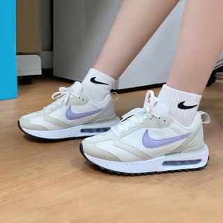 NIKE 耐克 女鞋 春季新款运动鞋AIR MAX 气垫缓震耐磨运动休闲鞋跑步鞋 DC4068-100/米白紫 38