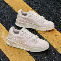 KAPPA卡帕男鞋小白鞋男2025春季板鞋子男百搭休闲鞋轻便软底运动鞋 024安哥拉白 39