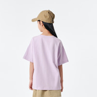 巴拉巴拉儿童童装男童t恤短袖夏装纯棉女童小童大童上衣时尚百搭 熏衣紫70005 100cm