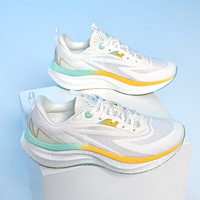 KAPPA卡帕男鞋轻便运动鞋男2025春季透气休闲跑鞋子男老爹鞋 经典白 39