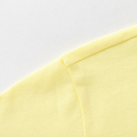 巴拉巴拉童装T恤儿童短袖男童纯棉夏装女童上衣时尚简约休闲百搭 米黄30202 100cm