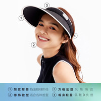 OhSunny防晒帽防紫外线大檐空顶发箍式蛋糕帽冰块肌理户外遮阳帽 芝士黄-肌理帽 均码M