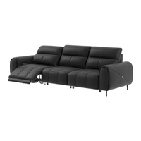  顾家家居 KUKA  90.YG.6312 意式电动沙发 三人位右电动 黑色