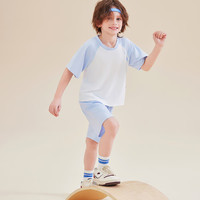 猫人 MIIOW童装儿童短袖套装男童夏季薄款家居服套装女中大童透气短袖空调服 粉色 130