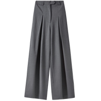 尚都比拉宽松显瘦阔腿裤女春秋长款裤子高级感百搭拖地休闲裤