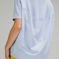 露露乐蒙lululemon丨Back in Action 女士短袖 T 恤 LW3DMLS 亚麻蓝 3XL /16