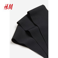 HM女士内裤3条装春季中V形中腰无痕Brazilian内裤1186905 黑色 165/100