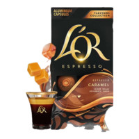 L'OR咖啡胶囊 阿拉比卡豆 法国 适用小米 雀巢Nespresso咖啡机 焦糖风味-效期至25年7月 5.2gx10粒/盒