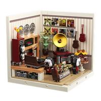 JAKI 佳奇 超级小镇系列 FK007 新新学长黑胶唱片店 叠叠屋