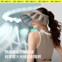 蕉下 Beneunder贝壳帽大帽檐TS550空顶防紫外线遮阳帽子户外发箍防晒帽