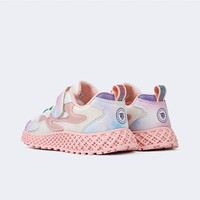 泰兰尼斯kids女童运动鞋子儿童彩色童鞋透气休闲夏季潮酷 白彩 37 内长23.5cm