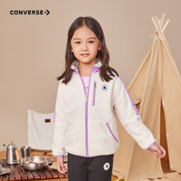Converse 匡威童装男女童梭织夹克秋冬儿童休闲加绒上衣外套 羽白色 160 /80 【身高158-170cm】 160/80