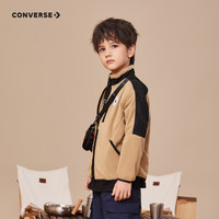 Converse 匡威童装男女童梭织夹克秋冬儿童休闲加绒上衣外套 咖啡棕 140 /68 【身高128-140cm】