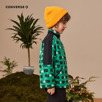 Converse 匡威童装男女童梭织夹克秋冬儿童休闲加绒上衣外套 群青绿 160 /76 【身高152-158cm】