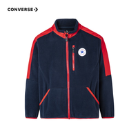 Converse 匡威童装男女童梭织夹克秋冬儿童休闲加绒上衣外套 藏青蓝 150 /72 【身高140-152cm】