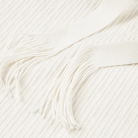 Semir森马裤女宽松阔腿裤显瘦慵懒夏季简约纯色肌理针织裤时尚 米白10301 180/82A/XXXL