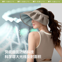 蕉下贝壳帽TS550空顶防晒帽子女士防紫外线遮脸遮阳防晒大帽檐