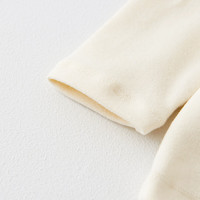 童泰婴儿打底衫秋季男女宝宝衣服休闲外出洋气可爱儿童百搭上衣 米白 110 cm