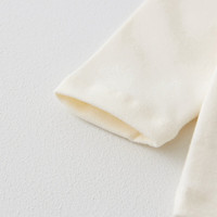 童泰婴儿打底衫秋季男女宝宝衣服休闲外出洋气可爱儿童百搭上衣 本白 110 cm